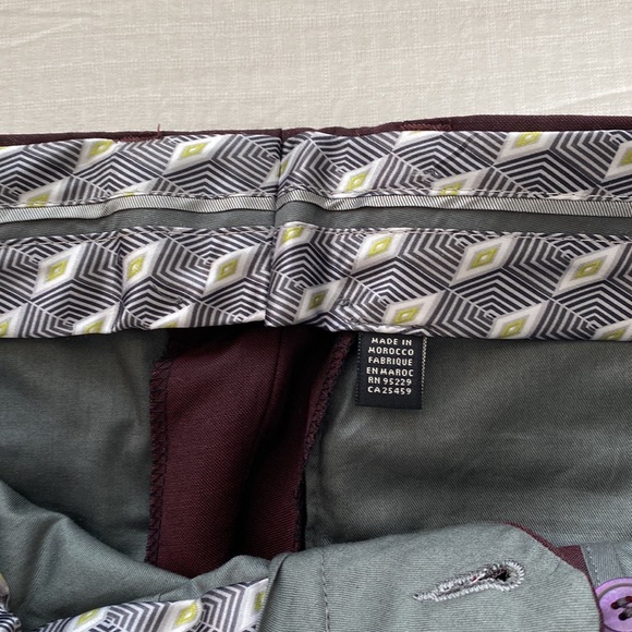 Ted baker dress pants. Plum - Picture 3 of 7